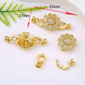 Small gold-plated necklace buckle clasp for DIY jewellery making
