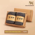 Winter thick wool socks in black, dark grey, light grey, or khaki colours