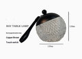 Portable dimmable LED desk lamp with 12cm circular design in multiple colour options