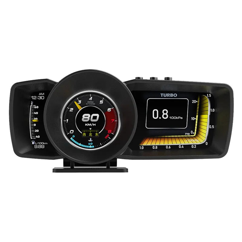 A600 OBDII monitor driving computer with TFT screen showing vehicle diagnostics display