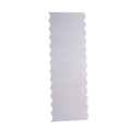 Stainless steel cake scraper with polygon pattern design for cake decorating