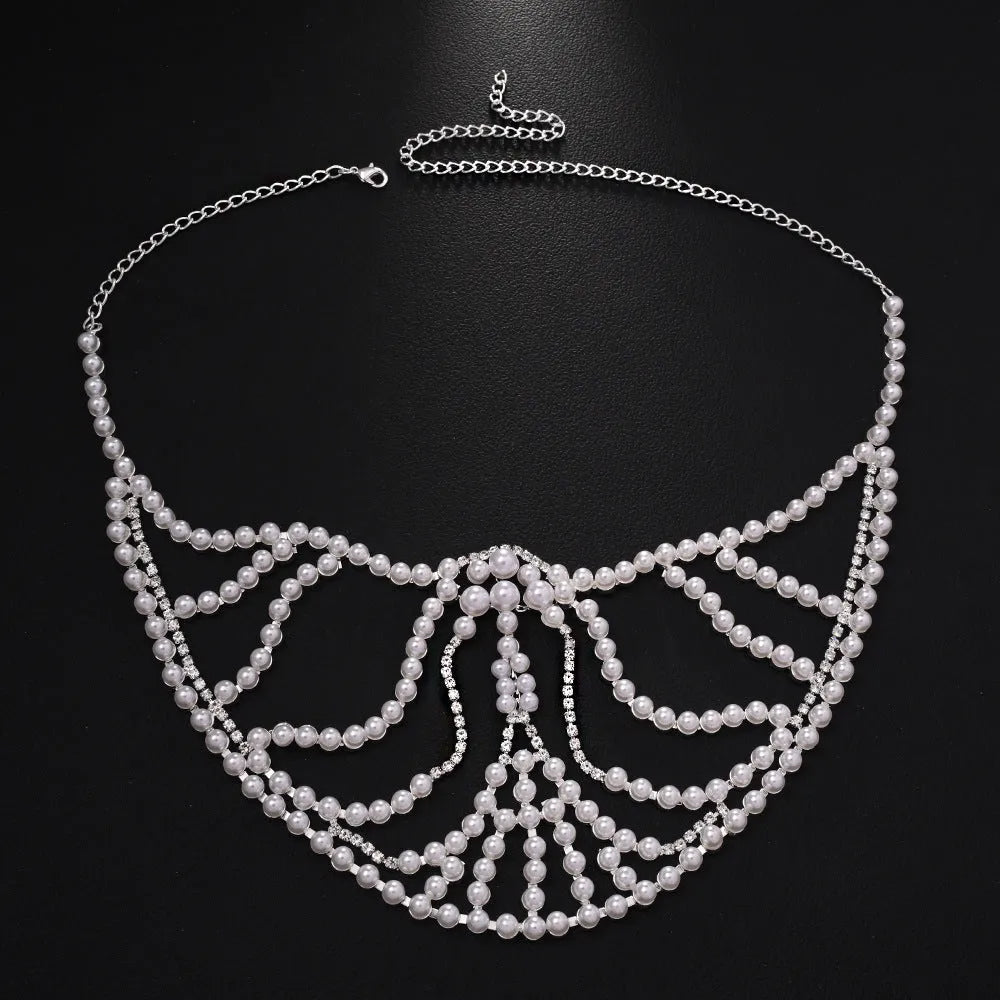 Geometric alloy festival mask with rhinestone patchwork in silver metallic finish
