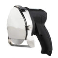 Black electric meat cleaver with blade for turkey barbecue machine, showing EU plug.