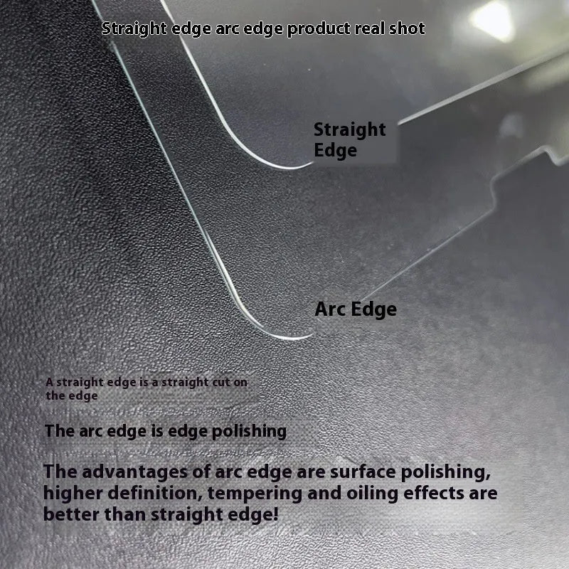 Tempered glass screen protector for Samsung Galaxy tablet with anti-fingerprint coating.