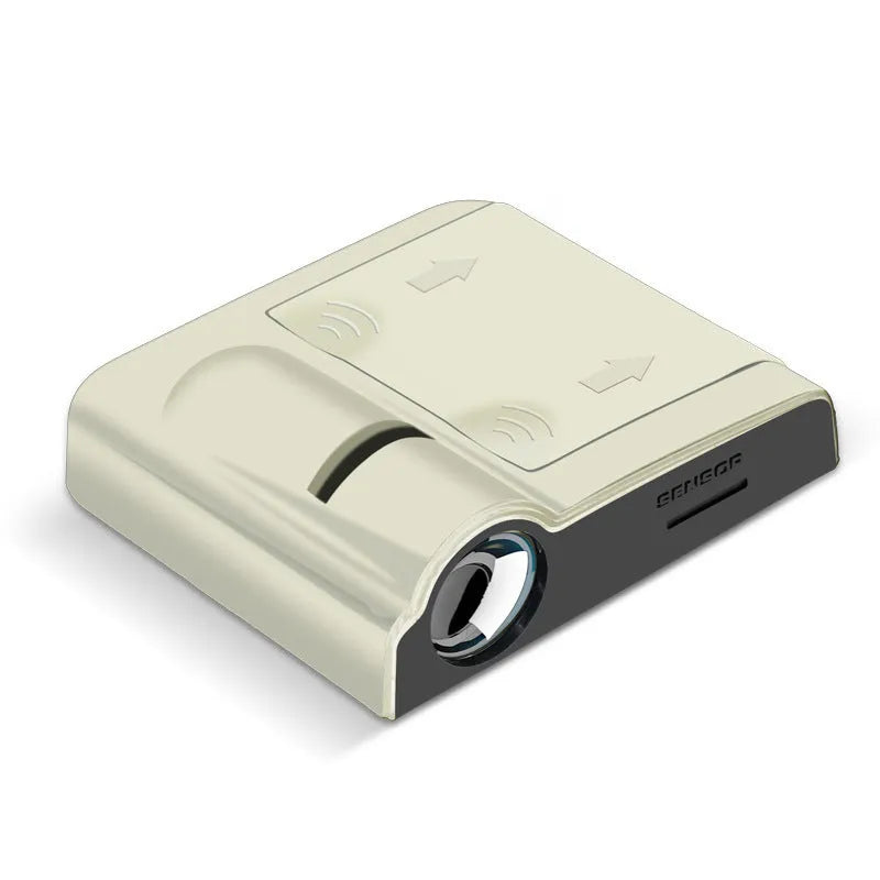 ABS plastic car decorative projection lamp in black or beige colour measuring 6.5 cm