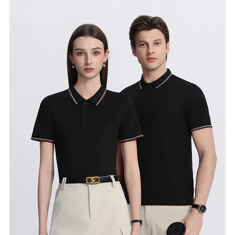 210g Solona ice-feeling cool polo shirt in bright red with short sleeves and straight cut