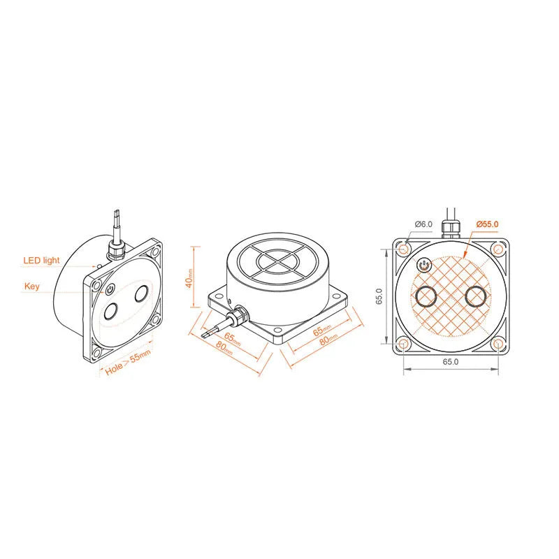 Wireless fluid level sensor monitor for water and fuel tanks with mobile app remote control