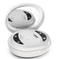 White wireless red light EMS eye and facial beautification massager device