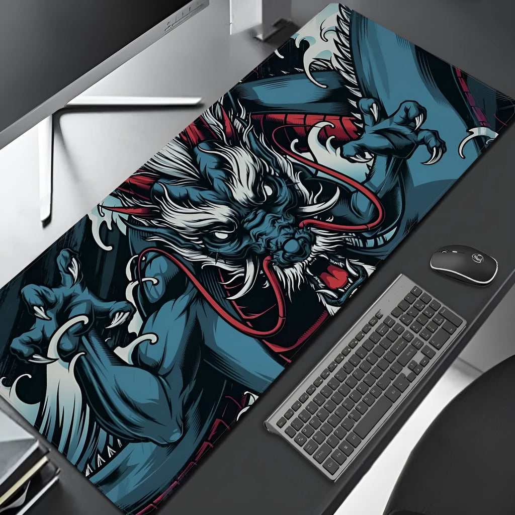 Lightweight rubber mouse pad with printed surface for gaming or desktop use, available in multiple sizes