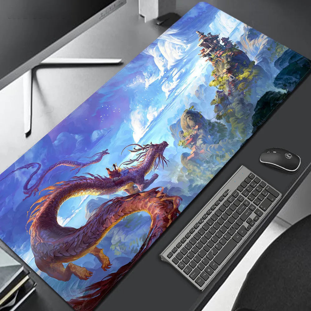 Lightweight rubber mouse pad with printed surface for gaming or desktop use, available in multiple sizes