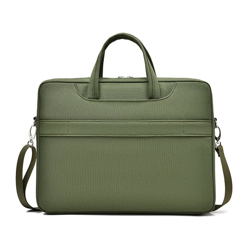Men's large capacity laptop bag Oxford cloth black for 15.6 inch laptop with shoulder strap