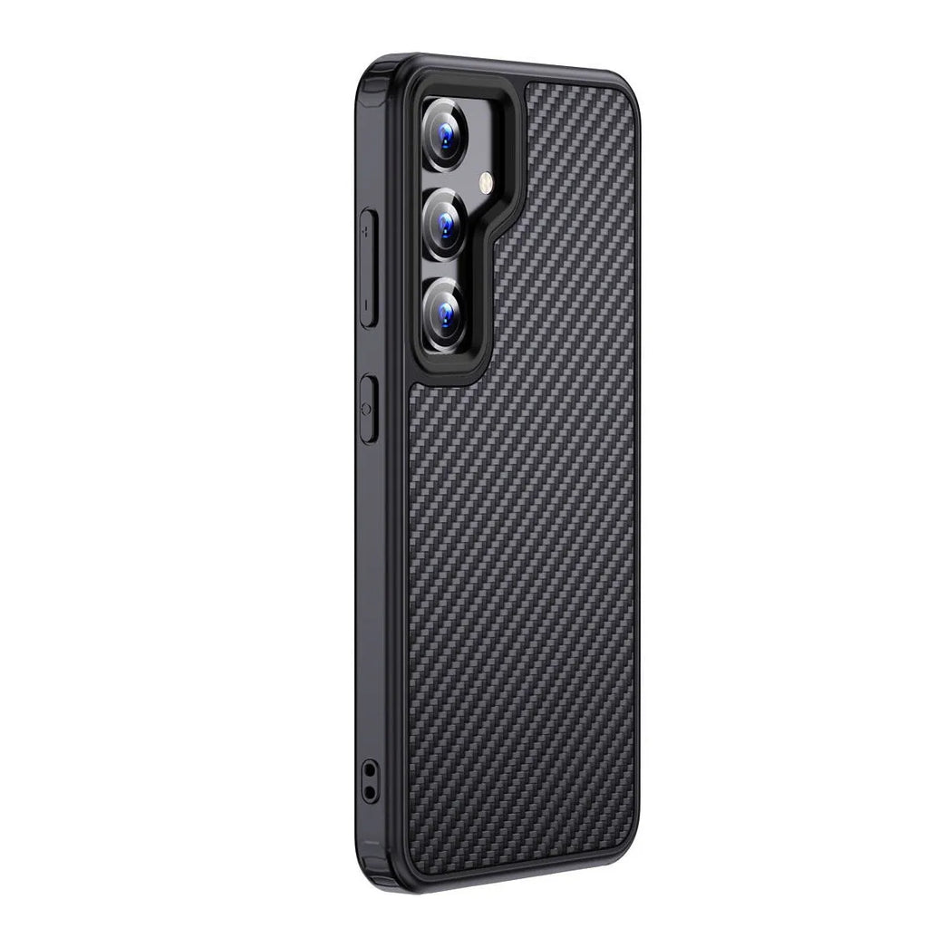 Aramid fibre frosted phone case magnetic shell for Samsung S23 S24 series black