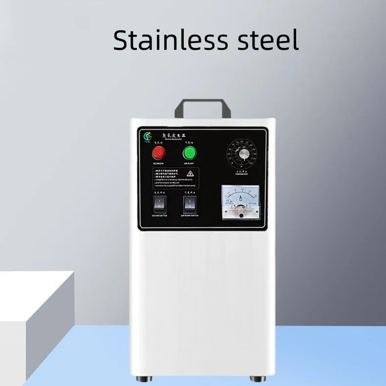 Fruit and vegetable ozone generator machine with 20g/h output in stainless steel or white finish