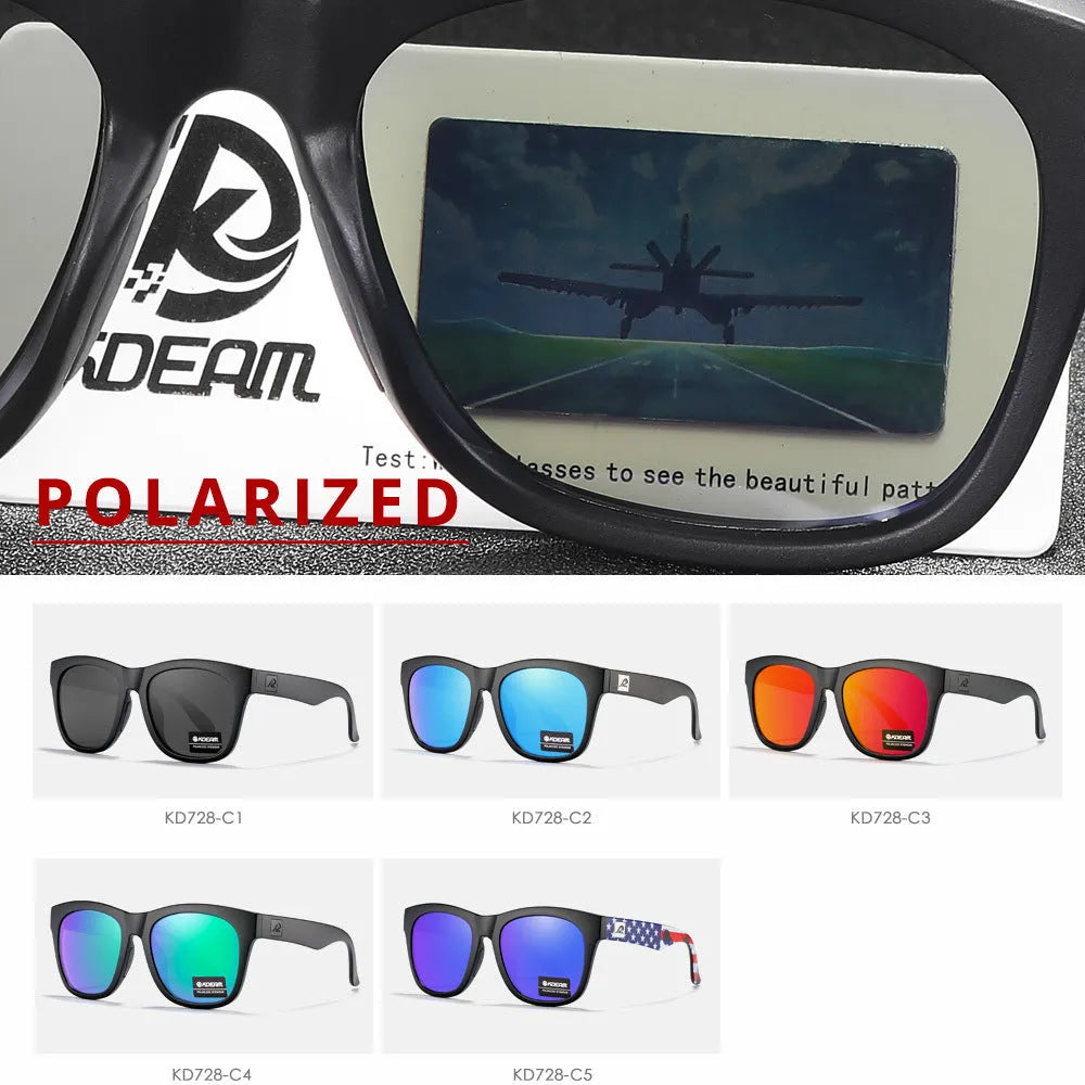 Thickened polarised sunglasses with TAC lenses and PC frame for outdoor UV protection