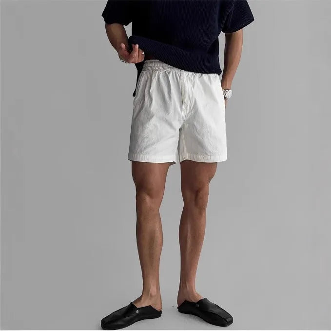 Cotton sports shorts in loose fit for summer athletic activities
