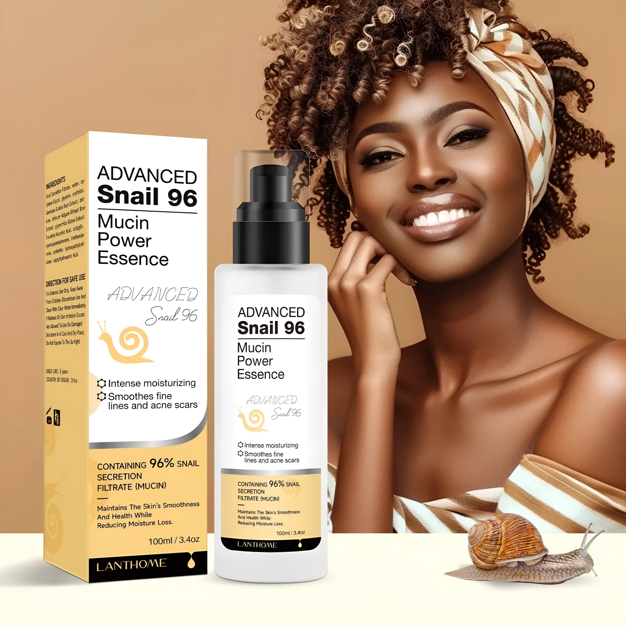 Snail Snail Serum moisturising facial essence in a 100ml bottle
