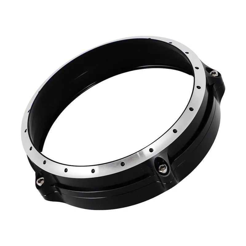 Black CNC aluminium headlight guard grille for BMW R nineT Scrambler motorcycle