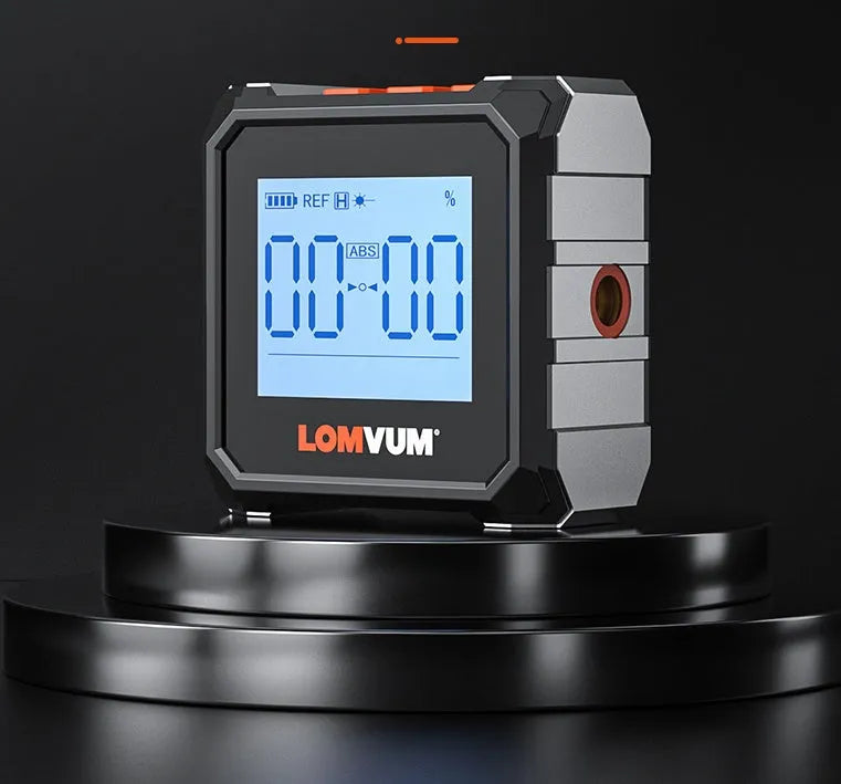 Digital laser infrared inclinometer ruler with backlit display and alloy casing