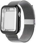 Magnetic metal Milan Apple Watch band with protective case in multiple colours and sizes