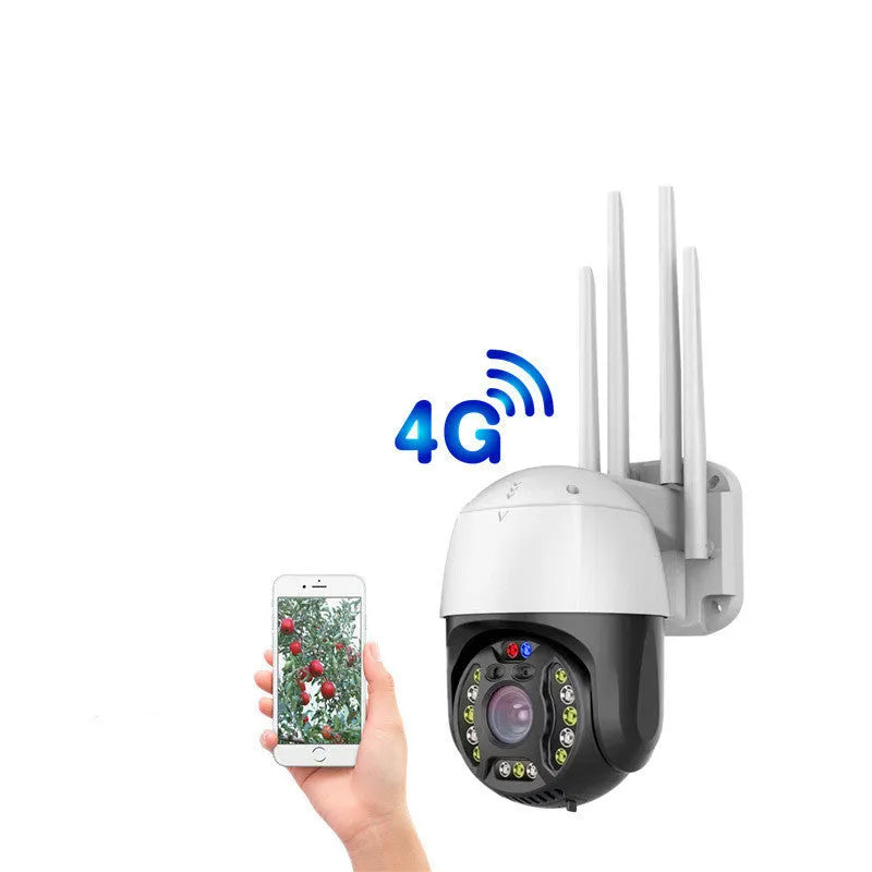 360-degree rotating outdoor dome surveillance camera with infrared night vision LEDs