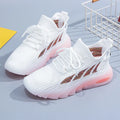 Women's flat-heel sports casual shoes in cowhide with a round toe and plastic sole.