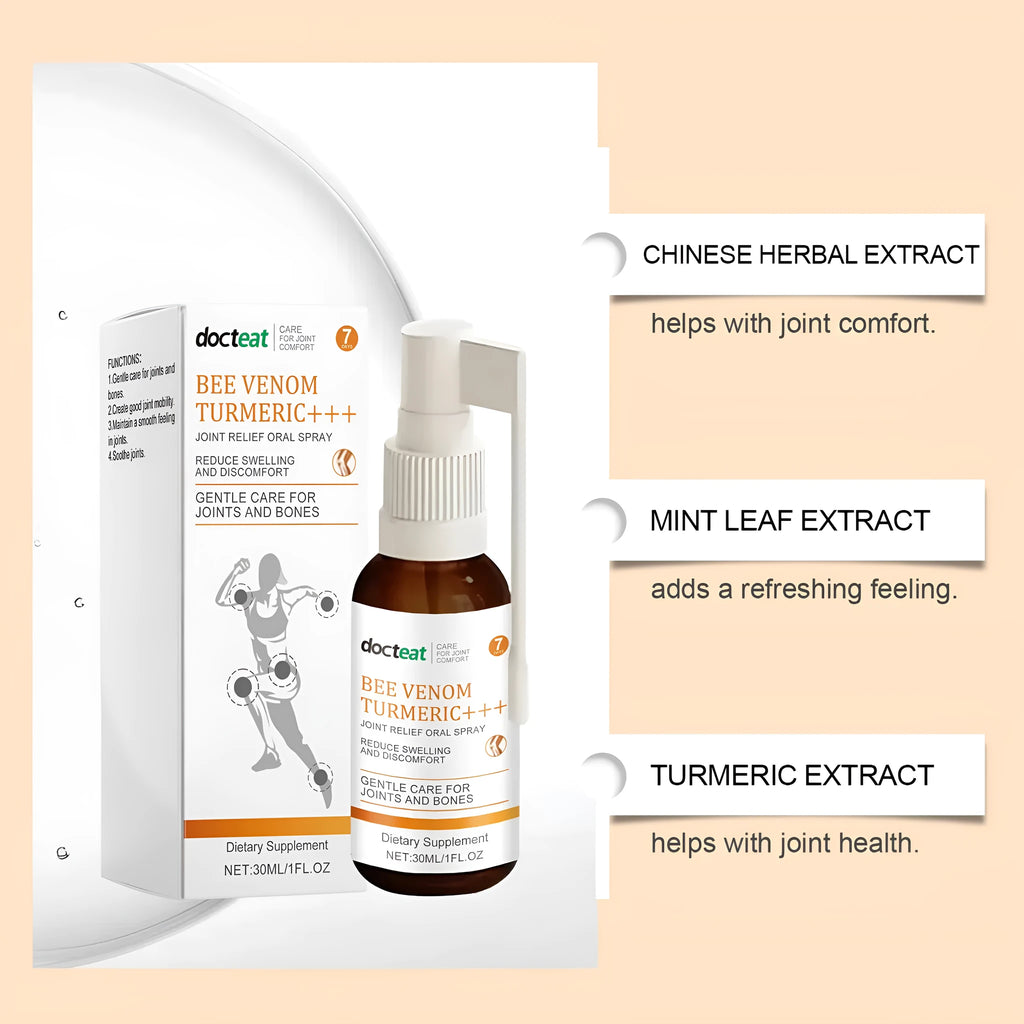 Joint Soothing Spray Daily Maintenance 30ml bottle with herbal extracts including mint and turmeric