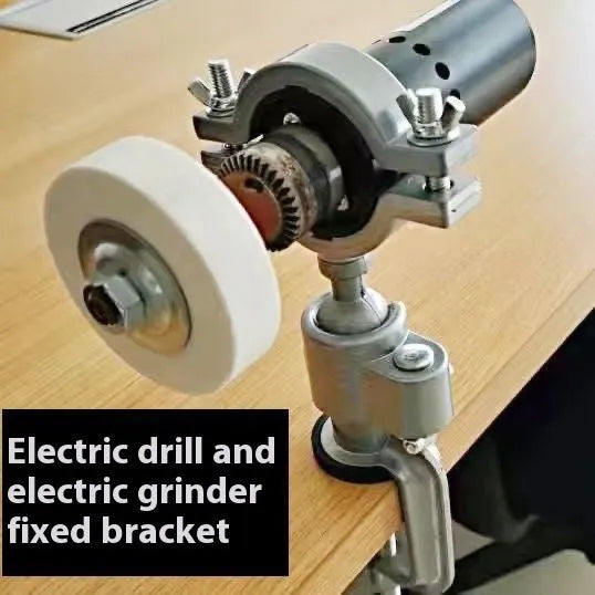 360-degree rotating bracket-type bench vise in tungsten steel with clamp-on design