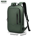 Small lightweight polyester commuter backpack with USB charging port in various colours