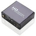 Black HDMI to DVI converter with coaxial audio output and 1.5 metre cable for safety monitor applications