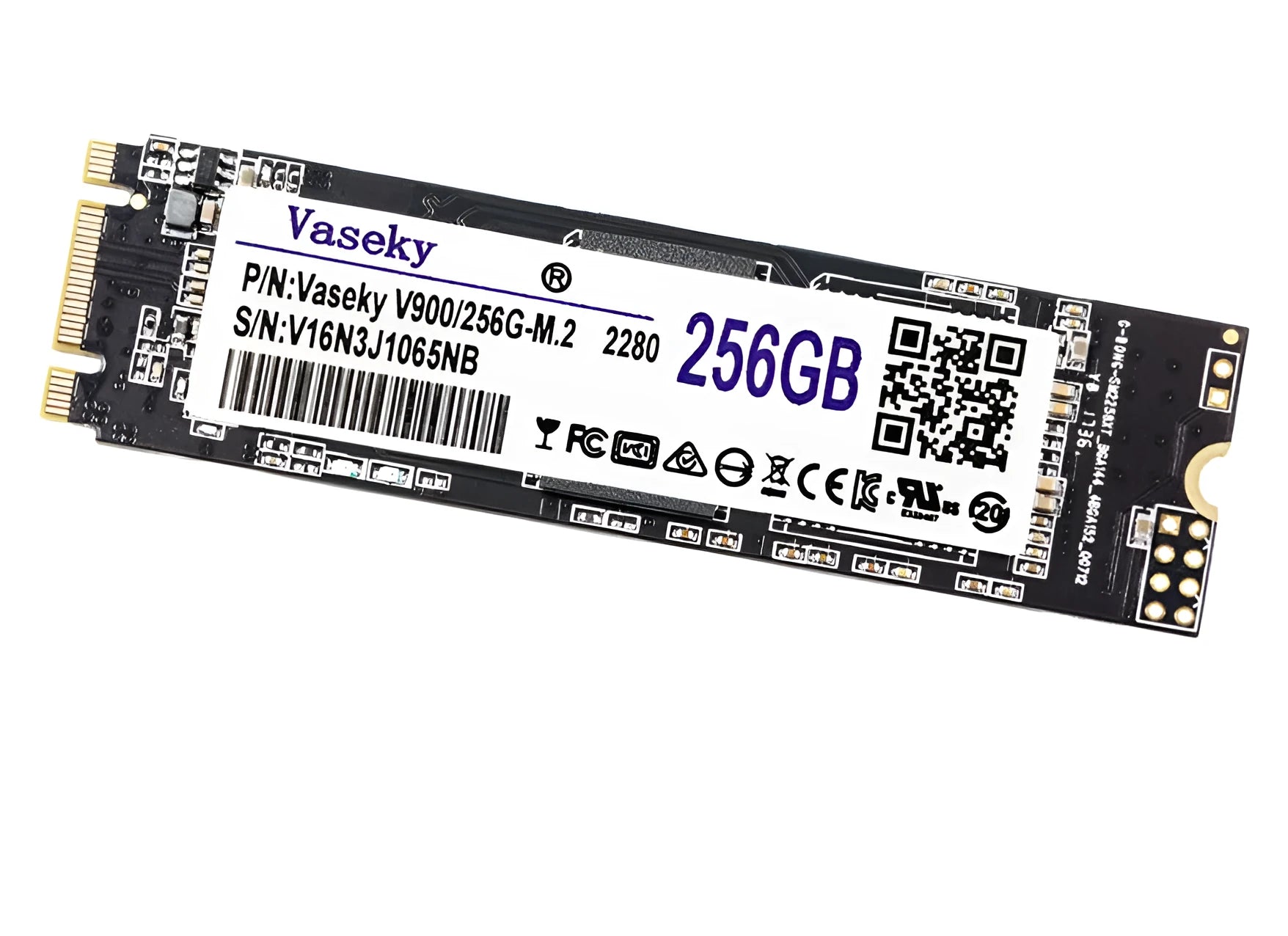M.2 2280 256GB NGFF SATA SSD with 500MB/s read and write speeds