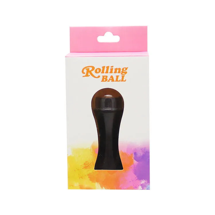 Volcanic stone oil absorbing roller in black, green, pink, or white for facial skincare