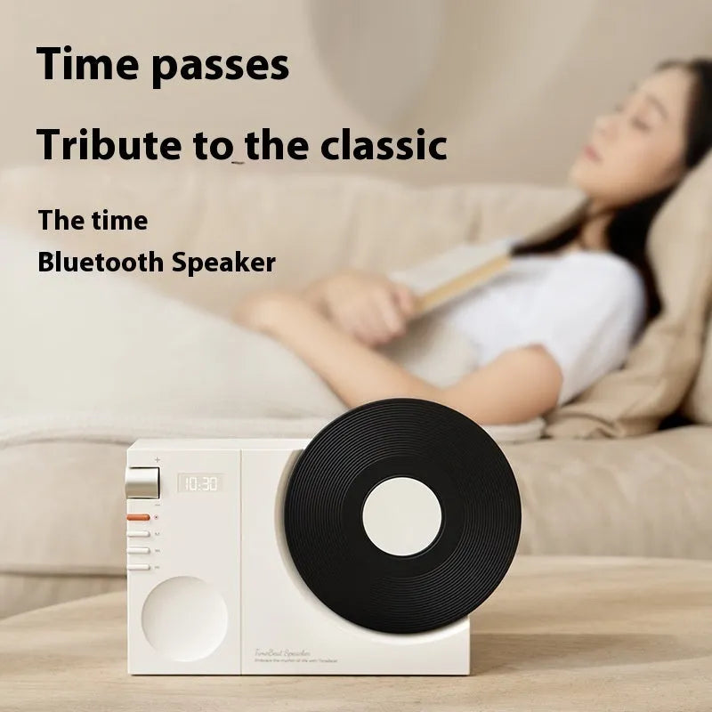 Mini portable Bluetooth speaker in Obsidian Black colour with USB charging port.
