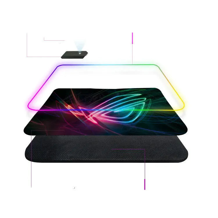 Luminous Prodigal Eye pattern mouse pad with non-slip rubber base and cloth surface, multiple sizes available