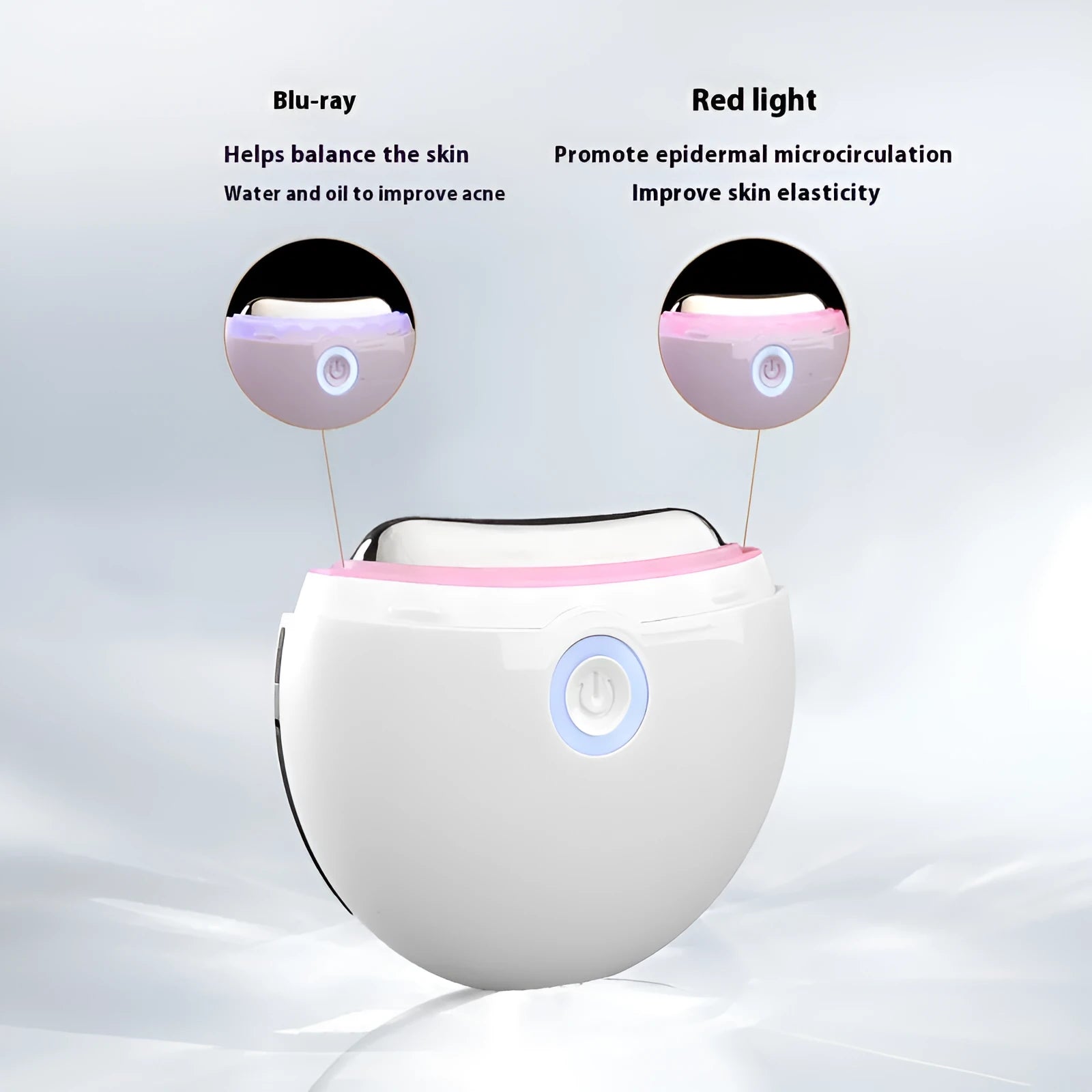 French pattern electric scraping beauty instrument with IPL photon therapy and type-C charging port