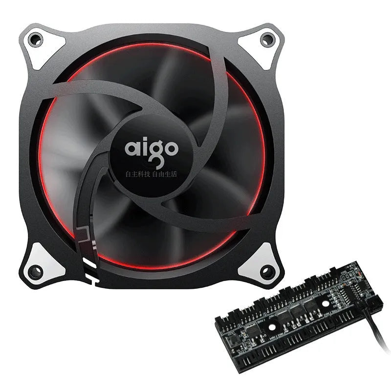 Patriot Rainbow V1 black desktop host computer case fan for internal cooling
