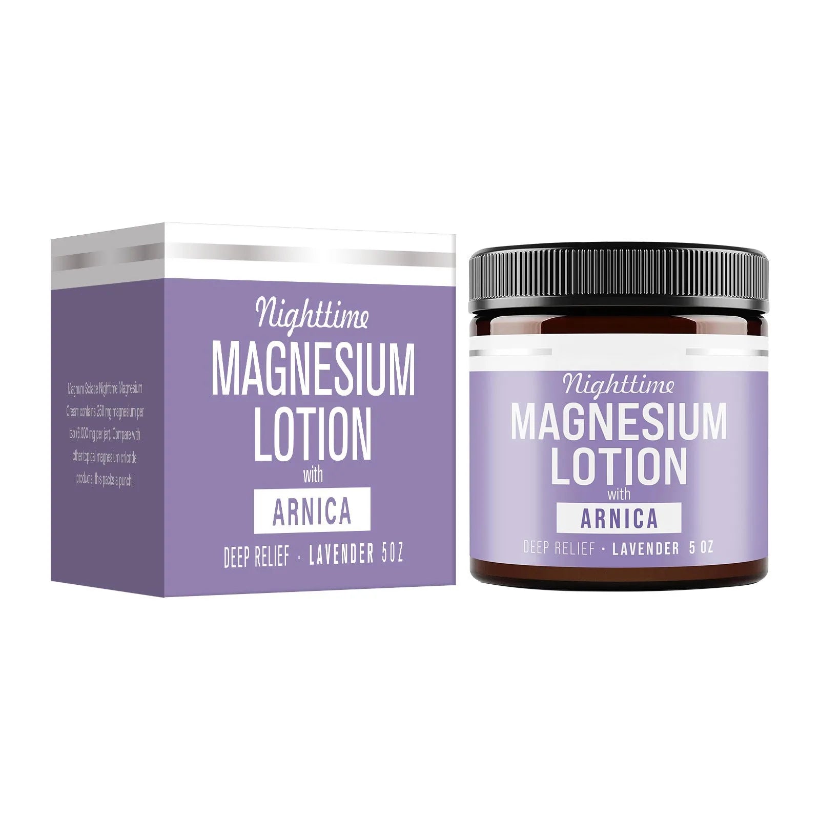 Magnesium body butter cream jar 150ml with natural extracts
