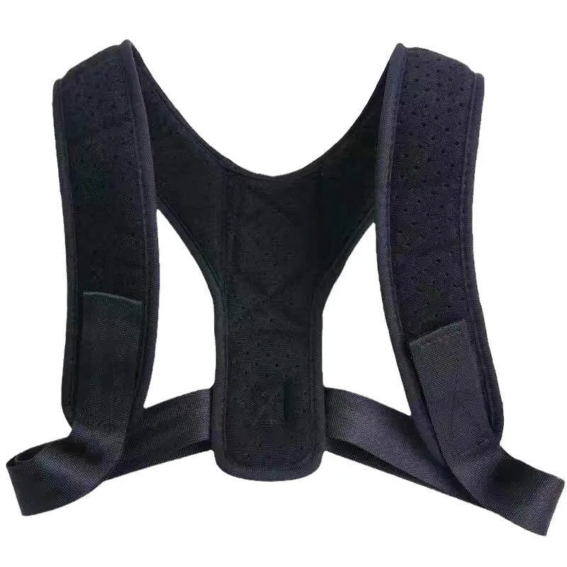 Babaka style back correction band for sitting posture support with adjustable nylon straps