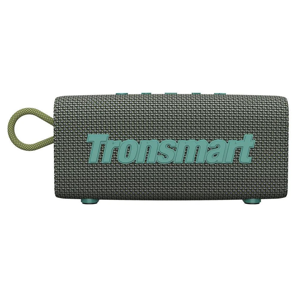 Portable waterproof Bluetooth speaker in multiple colours including camouflage, black, blue, orange, red, and grey
