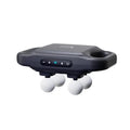 Rechargeable four-head massager in black with multi-gear adjustment and Type-C charging port