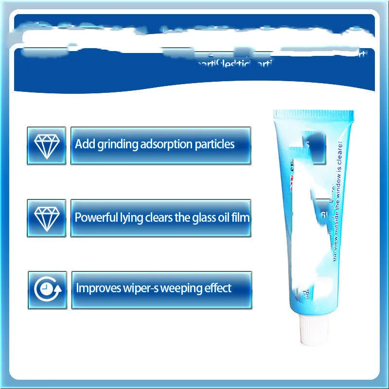Automotive glass water anti-fog cleaning product in white English version bag with 15ml capacity