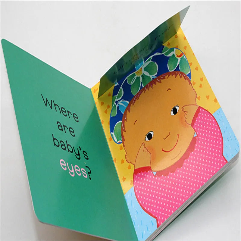 Dear Baby Picture Book Where Is the Belly Button by Karen Katz, 19x16.5cm cardboard cover showing a baby with hands on belly