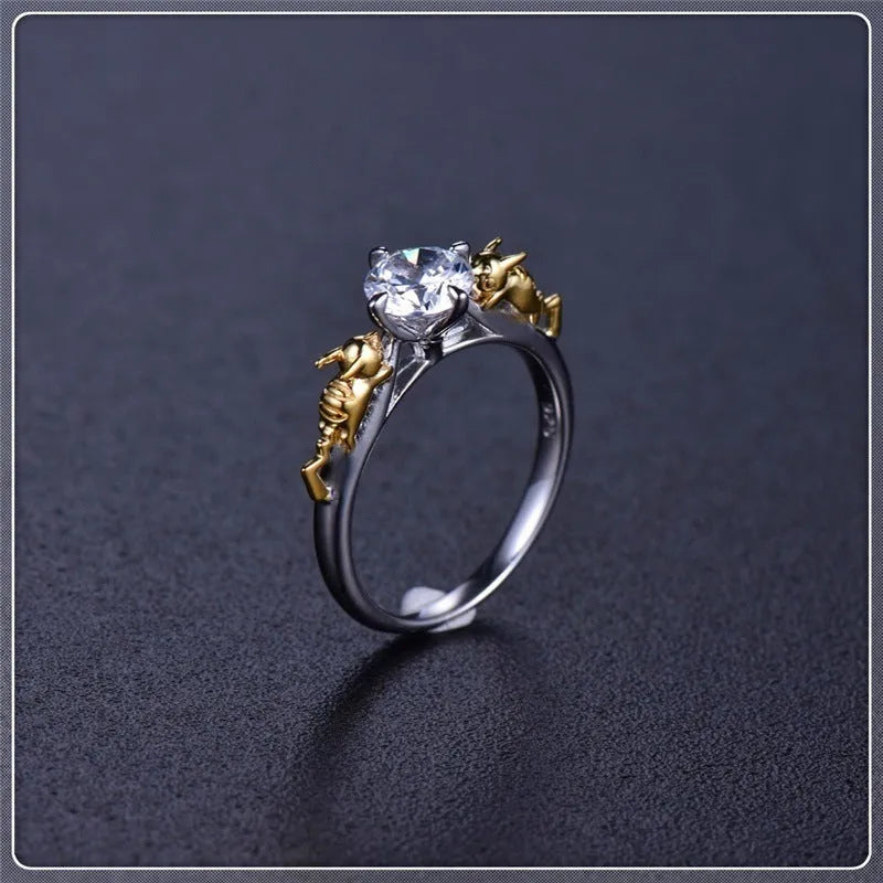 Copper crown ring in black gold colour for cosplay costumes and festival accessories