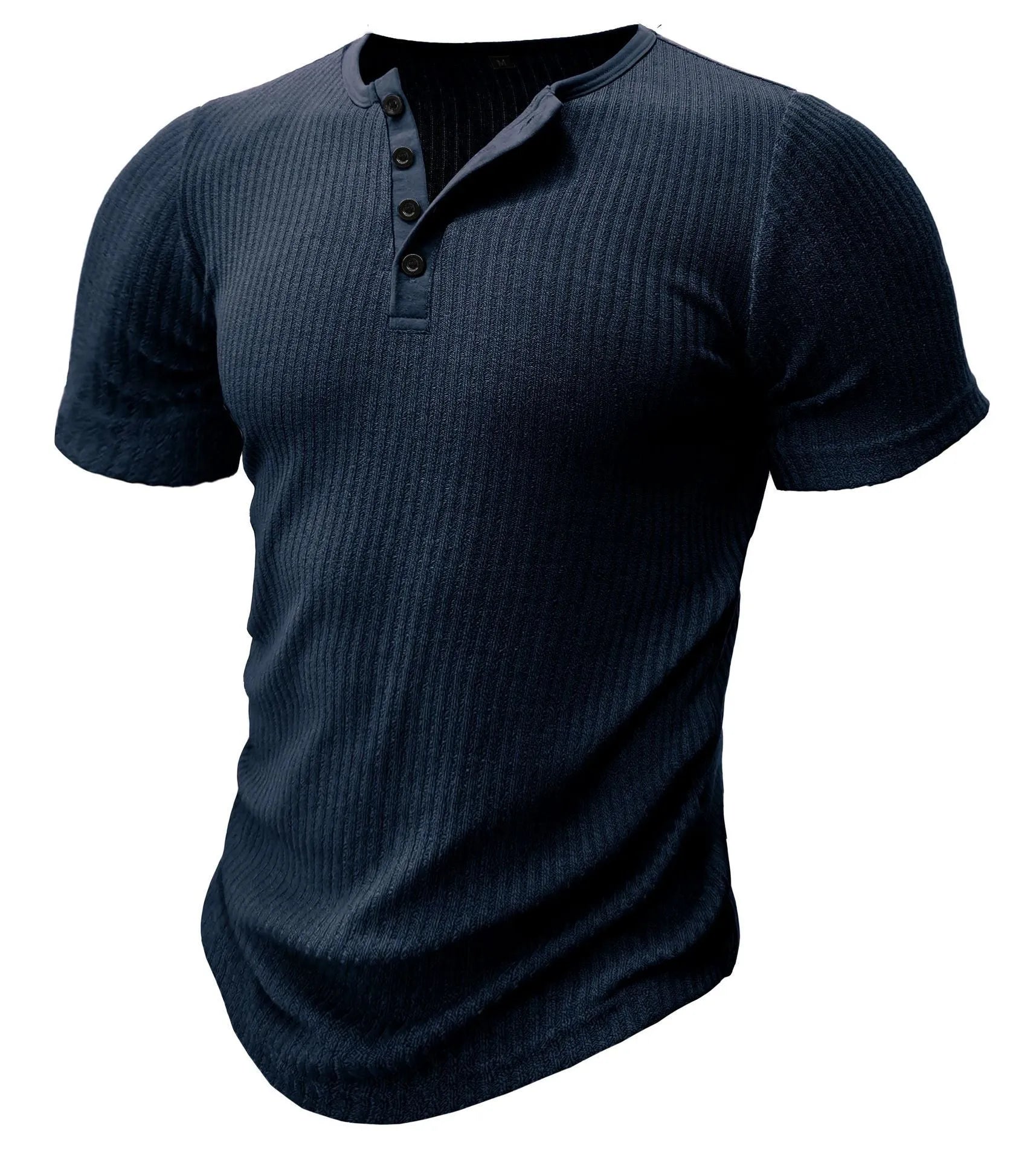 Men's slim fit muscle t-shirt in polyester, shown in army green colour.