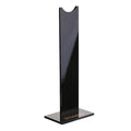 Detachable headphone stand with non-slip base in black colour showing headset storage