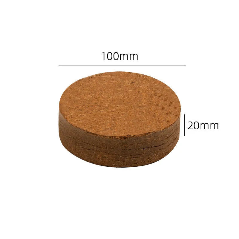 Nutrient soil blocks for vegetable planting in various sizes showing particle texture