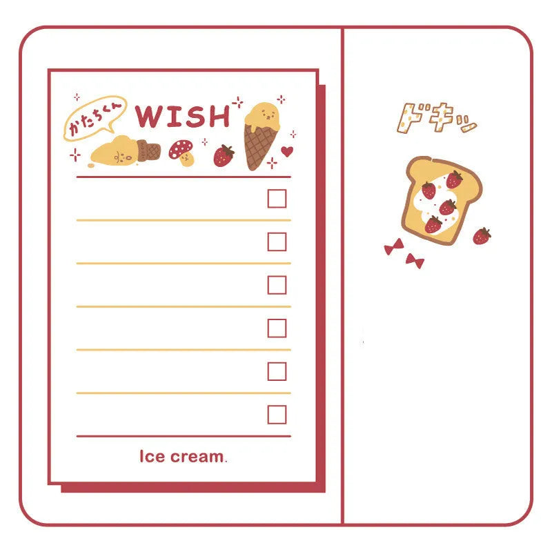 Set of eight A6 themed notebooks including cherry blossom, floral, cloud, and kitten designs