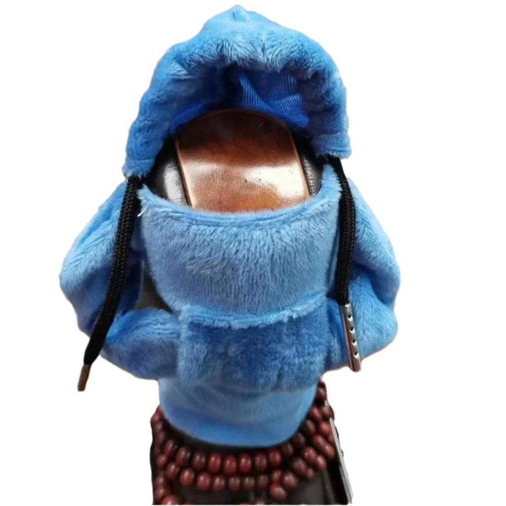 Dutch velvet car gear handle sleeve cover shown in various colours including black, red, blue, and pink.