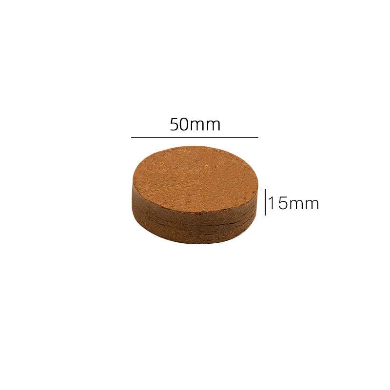 Nutrient soil blocks for vegetable planting in various sizes showing particle texture