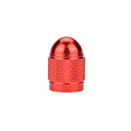 Aluminium mountain bike tyre valve cap with decorative bead in five colour options