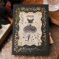 THALO retro art A5 notebook with gothic style cover measuring 11.6 by 16.5 centimetres